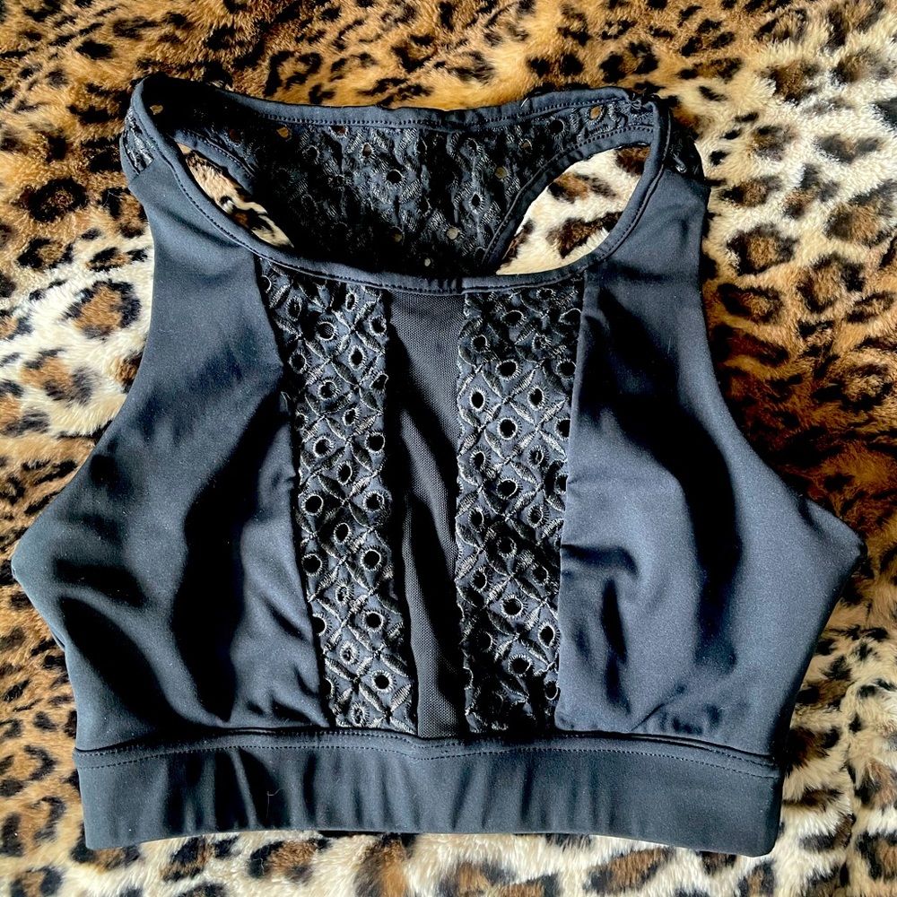 Carbon 38 Mesh Sports Bra NWT